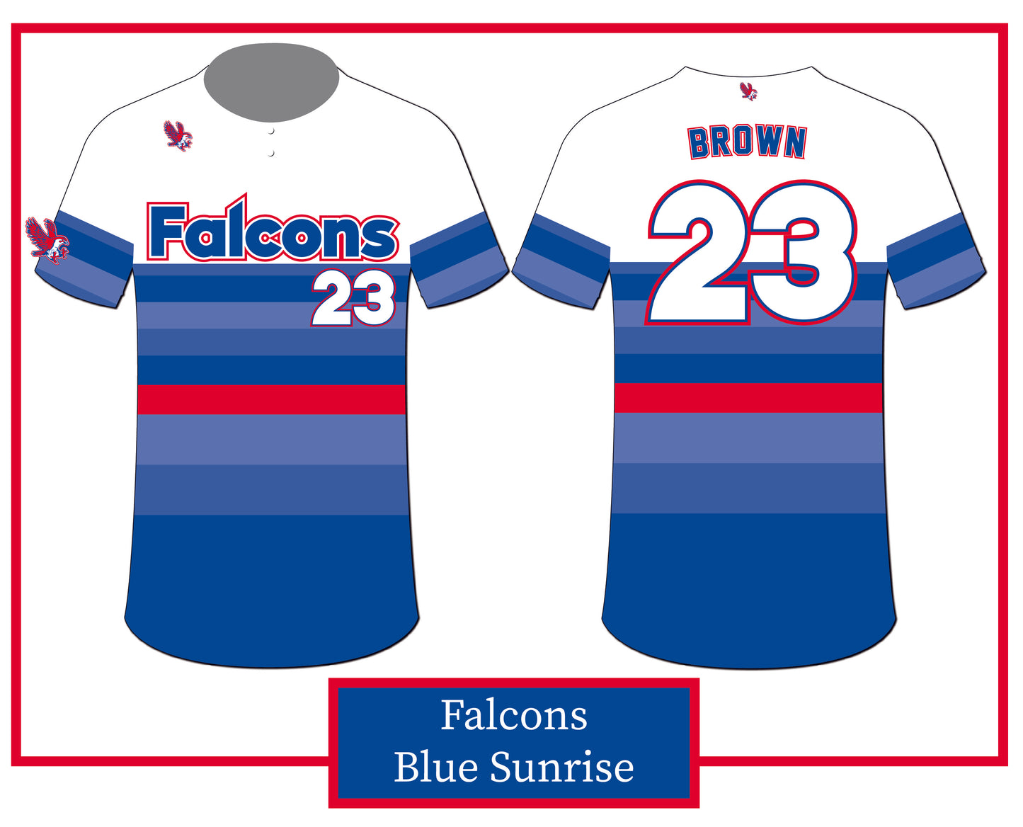 Falcons Blue Sunrise T-Shirt Dri-Fit