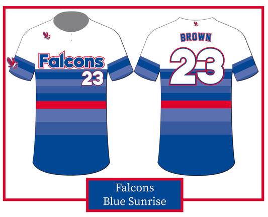 Falcons Blue Sunrise T-Shirt (Rice)